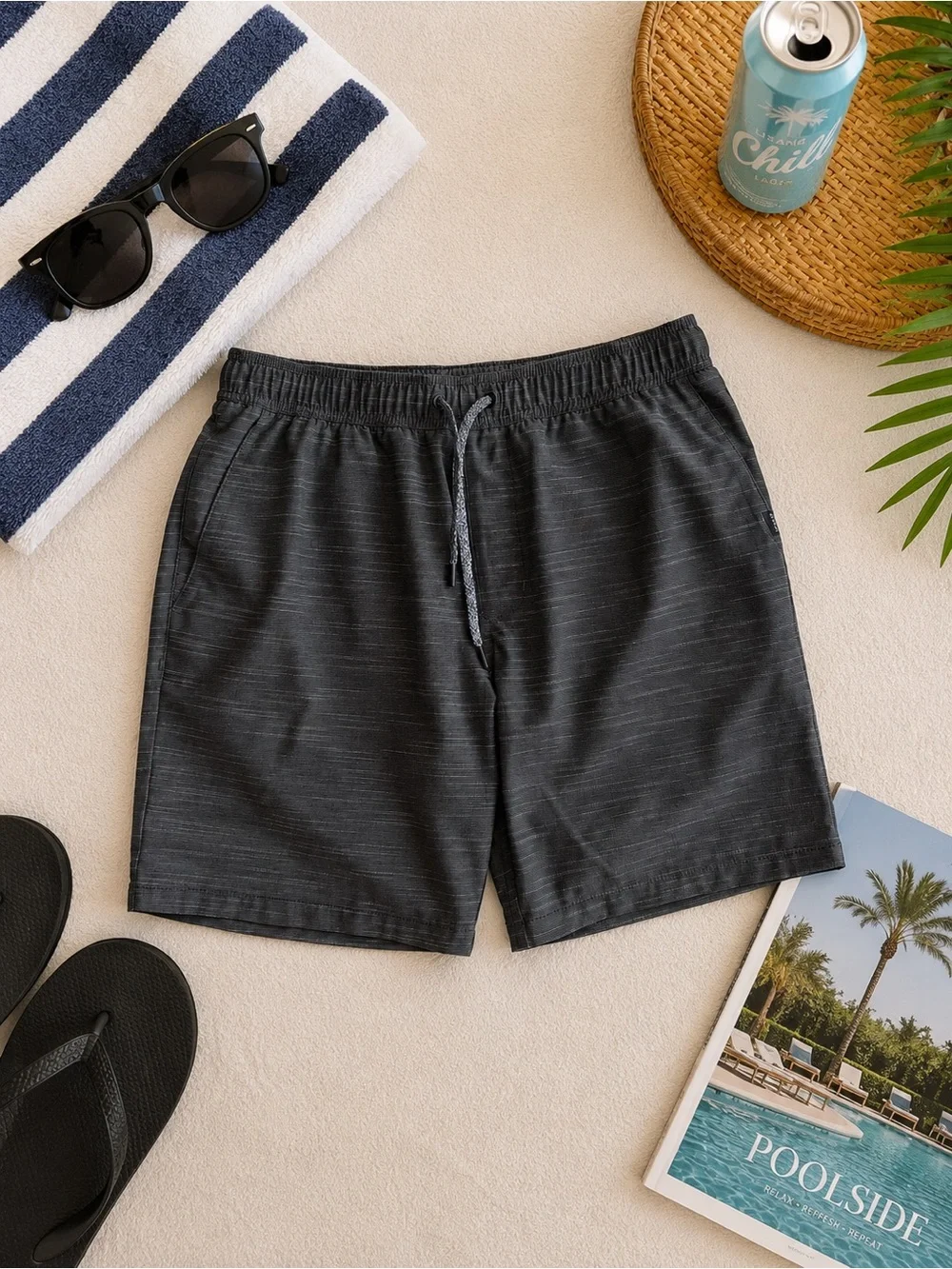 Rip Curl Mirage Boardwalks Hybrid Shorts Mens M Charcoal Stretch Surf Walk Short